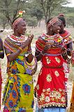 Masai women, traditional dress, Samburu N.P.