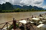 Nam Song River and limestone mountains