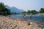 people looking for river clams
