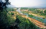 view over the river from Tham Jang cave