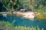 lovely swimming spot nearTham Phu Kham cave