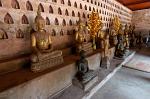 row of Buddhas at Wat Sisaket