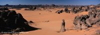 Jebel Acacus, rock desert landscape