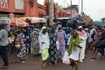 beautiful dresses are worn to the market