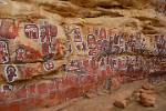  rock paintings at a Dogon village shrine, Songo