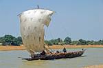  traditional boat sailing the river