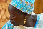 woman wearing traditional dress and jewelry