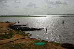along the Niger River bank