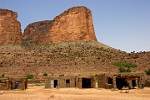 the sandstone buttresses of Hombori Tondo, near Douentza