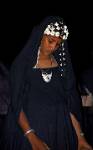 Tuareg girl wearing tradtional jewelry