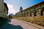 monastery wall, Patzcuaro, old town