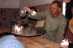  pouring tea in a Berber village near Marrakech