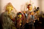 images depicting Nats, spirits, at the Popa Taungkalat Shrine