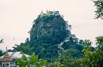 Mount Popa with the Popa Taungkalat Monastery atop