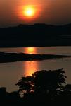 sunset on the Irrawaddy (Ayeyarwady) River