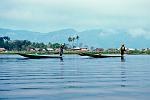 the famous leg-rowers on Inle lake