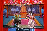 a traditional marionet puppet performance