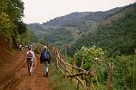 trekking in the hills near Kalaw