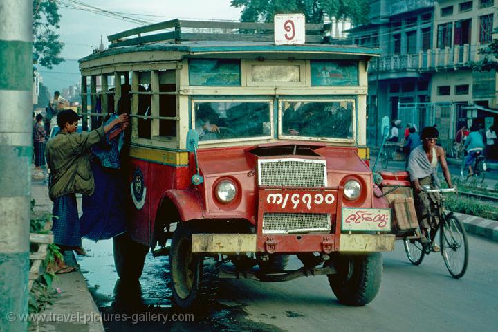 a veteran bus, local transport