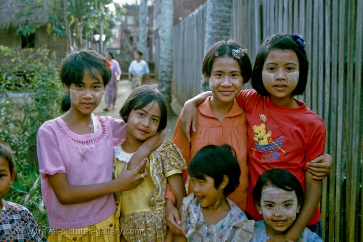 kids wearing protective make-up