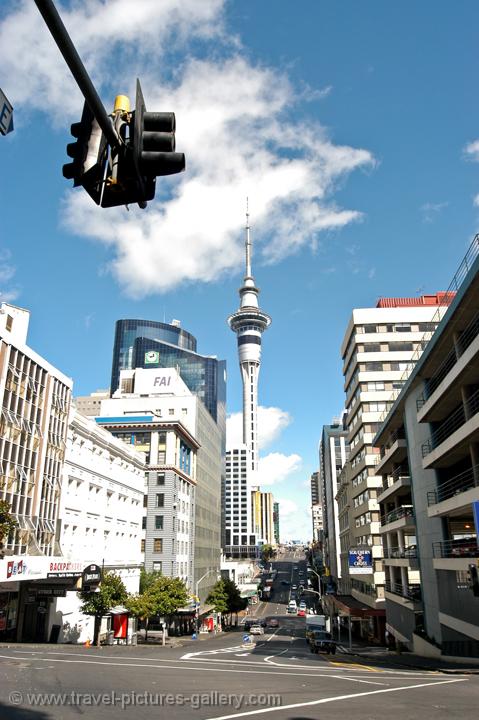 downtown Auckland with the Sky Tower
