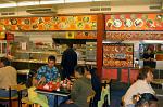 dining at a donwtown food court