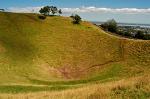 Mount Eden is a volcano in a suburb