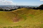 the clearly visible caldera, Mount Eden
