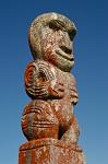 Maori sculpture, statue at Tamatekapua