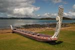 Maori war canoe, Waitangi, Bay of Islands