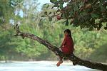 girl on a tree branch, Bocas del Toro
