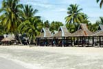 shady beach huts