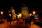 Pictures of the Czech Republic - Prague - the Charles Bridge (Karluv Most) at night