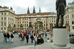 the Prague castle main entrance