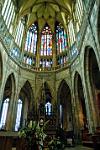 in the Gothic St Vitus Cathedral