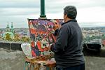 painter at work at the castle