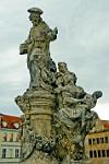 sculpture on Charles Bridge