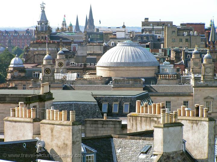 Pictures of Scotland - Edinburgh - view over the rooftops