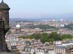 Pictures of Scotland- Edinburgh - view over the city from the castle