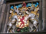 Pictures of Scotland- Edinburgh - wall emblem, Edinburgh Castle