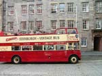 touring the city by double decker bus