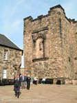 Edinburgh Castle, man in kilt