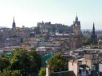 view over the city from Calton Hill