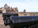 cannons on the Edinburg Castle ramparts