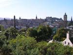 view over the city from Calton Hill