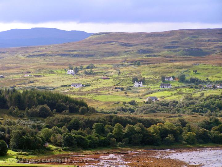 landscape and houses, Isle of Skye