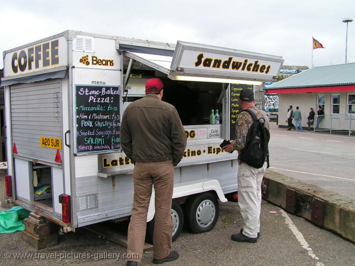 sandwich, snack stall, Mallaig