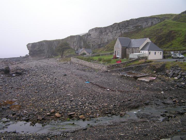 Isle of Skye, Elgol, house, pebble beach