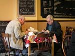 old men, local restaurant, Walls End