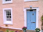 pink house, blue door, Culross